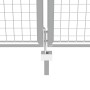Puerta de jardín de acero galvanizado plateado 415x200 cm de vidaXL, Puertas de jardín - Ref: Foro24-144301, Precio: 577,29 €...