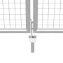 Silver galvanized steel garden gate 415x200 cm by vidaXL, garden gates - Ref: Foro24-144301, Price: 566,69 €, Discount: %