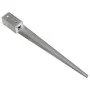 Ground spikes 2 units silver galvanized steel 7x7x75 cm by vidaXL, Spikes for anchoring in the ground - Ref: Foro24-145401, P...