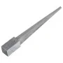 Ground spikes 2 units silver galvanized steel 7x7x75 cm by vidaXL, Spikes for anchoring in the ground - Ref: Foro24-145401, P...