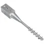 Ground spikes 6 units silver galvanized steel 7x7x56 cm by vidaXL, Spikes for anchoring in the ground - Ref: Foro24-145436, P...