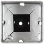 Picas de tierra 2 uds acero galvanizado plateado 10x10x57 cm de vidaXL, Puntas para anclaje en el suelo - Ref: Foro24-145441,...