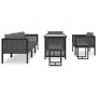 Gartenmöbel 8-teilig und Kissen anthrazitgraues synthetisches Rattan von vidaXL, Gartensets - Ref: Foro24-49406, Preis: 741,4...