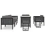 Muebles jardín 8 pzas y cojines ratán sintético gris antracita de vidaXL, Conjuntos de jardín - Ref: Foro24-49406, Precio: 73...