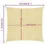 Sail awning HDPE beige 160 g/m² 4.5x4.5 m by vidaXL, Umbrellas - Ref: Foro24-311112, Price: 39,65 €, Discount: %