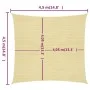 Sail awning HDPE beige 160 g/m² 4.5x4.5 m by vidaXL, Umbrellas - Ref: Foro24-311112, Price: 44,93 €, Discount: %