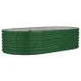 Green powder coated steel flower bed planter 152x80x36 cm by vidaXL, Pots and planters - Ref: Foro24-318913, Price: 53,36 €, ...
