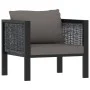 Muebles jardín 8 pzas y cojines ratán sintético gris antracita de vidaXL, Conjuntos de jardín - Ref: Foro24-49406, Precio: 73...