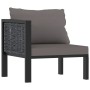 Gartenmöbel 8-teilig und Kissen anthrazitgraues synthetisches Rattan von vidaXL, Gartensets - Ref: Foro24-49406, Preis: 741,4...