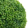 Planta de boj artificial forma de bola con maceta verde 50 cm