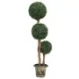 Ball-shaped artificial boxwood plant with green pot 119 cm by vidaXL, artificial flora - Ref: Foro24-336514, Price: 143,08 €,...