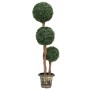 Kugelförmige künstliche Buchsbaumpflanze mit grünem Topf 119 cm von vidaXL, Künstliche Flora - Ref: Foro24-336514, Preis: 145...