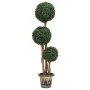 Ball-shaped artificial boxwood plant with green pot 119 cm by vidaXL, artificial flora - Ref: Foro24-336514, Price: 143,08 €,...