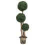 Kugelförmige künstliche Buchsbaumpflanze mit grünem Topf 119 cm von vidaXL, Künstliche Flora - Ref: Foro24-336514, Preis: 145...