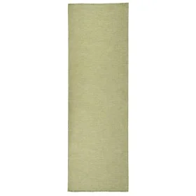 Grüner flachgewebter Outdoor-Teppich 80x250 cm von vidaXL, Teppiche - Ref: Foro24-340807, Preis: 40,69 €, Rabatt: %