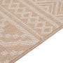 Braun gestreifter Flachgewebe-Außenteppich 140x200 cm von vidaXL, Teppiche - Ref: Foro24-340866, Preis: 54,35 €, Rabatt: %