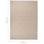Alfombra de exterior de tejido plano rayas marrones 140x200 cm de vidaXL, Alfombras - Ref: Foro24-340866, Precio: 48,32 €, De...