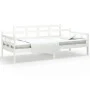 Sofá cama madera maciza de pino blanco 80x200 cm de vidaXL, Camas y somieres - Ref: Foro24-820333, Precio: 111,37 €, Descuent...