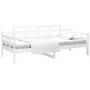 Sofá cama madera maciza de pino blanco 80x200 cm de vidaXL, Camas y somieres - Ref: Foro24-820333, Precio: 111,37 €, Descuent...