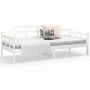 Sofá cama madera maciza de pino blanco 80x200 cm de vidaXL, Camas y somieres - Ref: Foro24-820333, Precio: 111,37 €, Descuent...