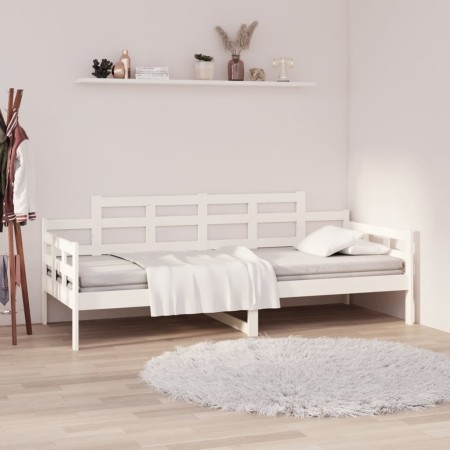 Schlafsofa aus massivem weißem Kiefernholz, 90 x 190 cm von vidaXL, Betten und Lattenroste - Ref: Foro24-820338, Preis: 115,0...