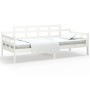 Solid white pine wood sofa bed 90x190 cm by vidaXL, Beds and slatted bases - Ref: Foro24-820338, Price: 115,02 €, Discount: %