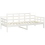 Solid white pine wood sofa bed 90x190 cm by vidaXL, Beds and slatted bases - Ref: Foro24-820338, Price: 115,02 €, Discount: %