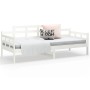 Solid white pine wood sofa bed 90x190 cm by vidaXL, Beds and slatted bases - Ref: Foro24-820338, Price: 115,02 €, Discount: %