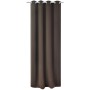 Cortina opaca con ojales de metal 270x245 cm marrón de vidaXL, Cortinas y visillos - Ref: Foro24-132204, Precio: 48,81 €, Des...