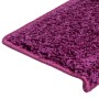 Stair tread mats 15 pcs purple 65x21x4 cm by vidaXL, Stair mats - Ref: Foro24-134580, Price: 82,47 €, Discount: %