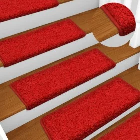 Treppenstufenmatten 15 Stück rot 65x21x4 cm von vidaXL, Treppenmatten - Ref: Foro24-134582, Preis: 80,92 €, Rabatt: %