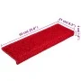 Stair tread mats 15 pcs red 65x21x4 cm by vidaXL, Stair mats - Ref: Foro24-134582, Price: 80,92 €, Discount: %