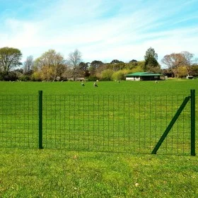 Green steel euro fence set 10x1.2 m by vidaXL, fence panels - Ref: Foro24-140566, Price: 166,85 €, Discount: %