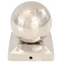 Tapas para postes 6 uds acero inoxidable globo final 91x91 mm de vidaXL, Accesorios para rejas y vallas - Ref: Foro24-145495,...