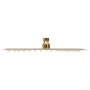Cabezal ducha efecto lluvia acero inox cuadrado dorado 25x25cm de vidaXL, Cabezales de ducha - Ref: Foro24-147709, Precio: 18...