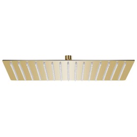 Golden square stainless steel rain effect shower head 40x30cm by vidaXL, shower heads - Ref: Foro24-147714, Price: 34,51 €, D...