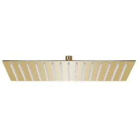 Goldener, quadratischer Duschkopf aus Edelstahl mit Regeneffekt, 40 x 30 cm von vidaXL, Duschköpfe - Ref: Foro24-147714, Prei...