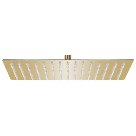 Cabezal ducha efecto lluvia acero inox cuadrado dorado 40x30cm de vidaXL, Cabezales de ducha - Ref: Foro24-147714, Precio: 32...