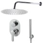 Silver 201 stainless steel shower system by vidaXL, Jet nozzles for bathtubs and showers - Ref: Foro24-147723, Price: 105,83 ...
