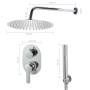 Silver 201 stainless steel shower system by vidaXL, Jet nozzles for bathtubs and showers - Ref: Foro24-147723, Price: 105,83 ...