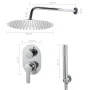 Silver 201 stainless steel shower system by vidaXL, Jet nozzles for bathtubs and showers - Ref: Foro24-147723, Price: 110,81 ...
