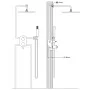 Silver 201 stainless steel shower system by vidaXL, Jet nozzles for bathtubs and showers - Ref: Foro24-147723, Price: 110,81 ...
