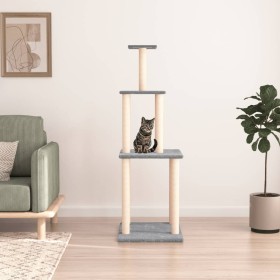 Katzenkratzbaum mit hellgrauen Sisalstämmen, 149 cm von vidaXL, Katzenmöbel - Ref: Foro24-171742, Preis: 39,54 €, Rabatt: %