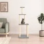 Katzenkratzbaum mit hellgrauen Sisalstämmen, 149 cm von vidaXL, Katzenmöbel - Ref: Foro24-171742, Preis: 39,34 €, Rabatt: %