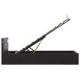 Hydraulisches Canape-Bett mit LED, schwarzem Kunstleder, 100 x 200 cm von vidaXL, Betten und Lattenroste - Ref: Foro24-285541...