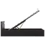 Hydraulisches Canape-Bett mit LED, schwarzem Kunstleder, 100 x 200 cm von vidaXL, Betten und Lattenroste - Ref: Foro24-285541...