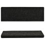 Stufenmatte 15 Stück, schwarzer gestanzter Stoff, 65 x 21 x 4 cm von vidaXL, Treppenmatten - Ref: Foro24-134563, Preis: 52,61...