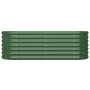Green powder coated steel flower bed planter 114x40x36 cm by vidaXL, Pots and planters - Ref: Foro24-318863, Price: 37,91 €, ...