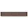 Brown powder coated steel flower bed planter 224x40x36 cm by vidaXL, Pots and planters - Ref: Foro24-318875, Price: 62,47 €, ...