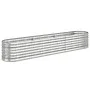 Jardinera arriate acero recubrimiento polvo plata 224x40x36 cm de vidaXL, Maceteros y jardineras - Ref: Foro24-318877, Precio...